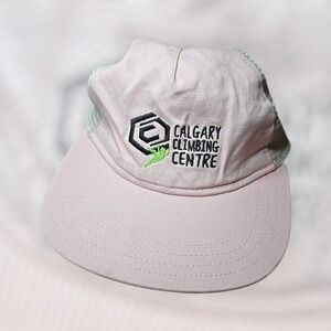 Calgary Climbing Centre Hat Summer Camps 2023 Pink Mesh Trucker Snapback Alberta